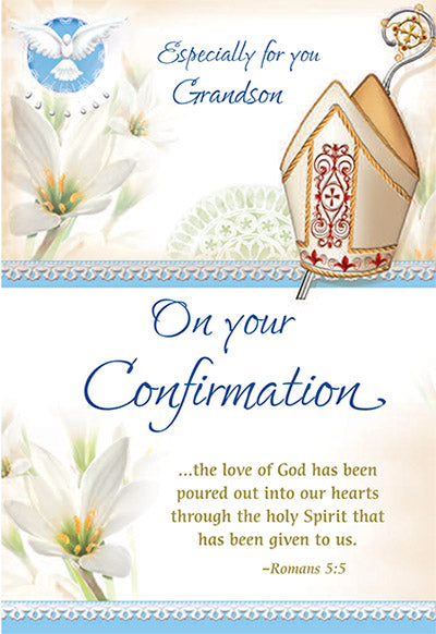 Greeting Cards - Confirmation- Grandson