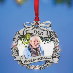 Memorial Ornament - Picture Frame - Dad