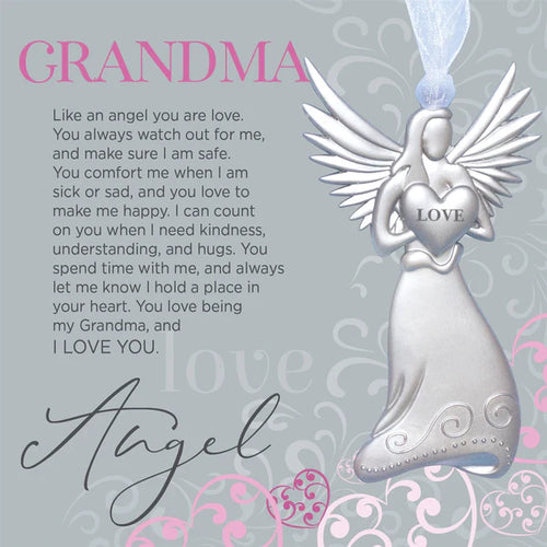 Ornament - Grandma Angel - Pewter