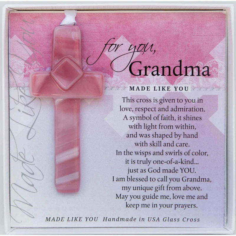 Ornaments - Grandma Glass Cross