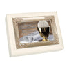 Music Box - First Communion - Song: Ave Maria - Distressed Cream with Antique Silver Inlay