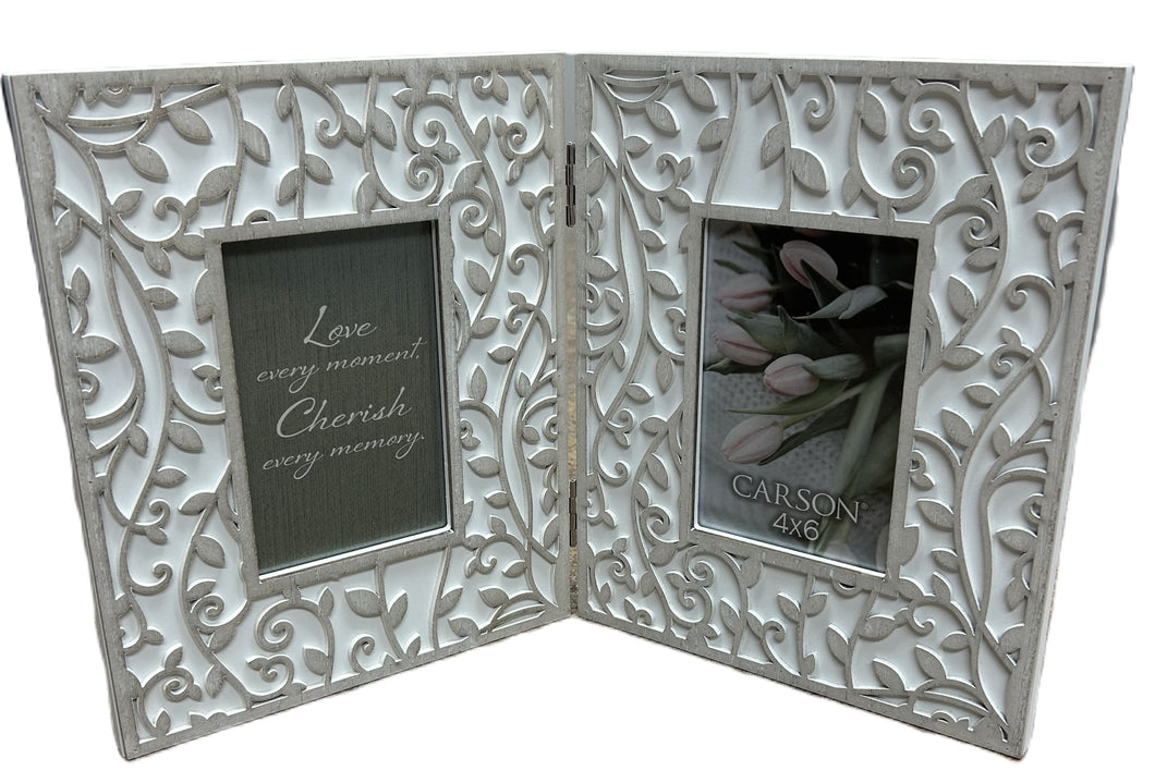 Picture Frame - Love Every Moment - Hinged - Filigree Accent - 4