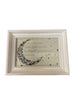 Music Box - "Now I lay me down to sleep..." - Song: Brahm's Lullaby - Cream with Ornamental Border