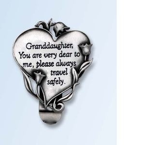 Visor Clip - Granddaughter - "Granddaughter You Are Very Dear..."