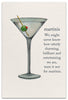Greeting Card-Friendship "Martinis"
