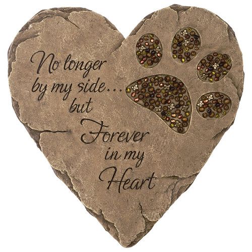 Pet-Beaded Heart Stone 