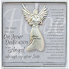 Ornament - Pewter Angel - Dedication