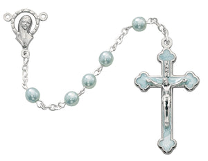 Rosary - Light Blue - Enamel