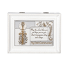 Music Box - First Communion - Song: Ave Maria - White Finish with Ornate Lid