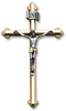 Crucifix - Cast Metal - Bronze and Silver Toned - Multiple Sizes Available