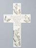 Cross - Memorial - "Those we love don't go away" - Butterflies