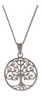 Necklace - Tree of Life - Silver-Plated - 18"