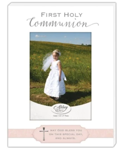 Picture Frame - First Communion - Pink and White - 5