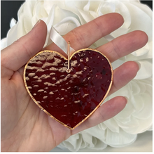 Load image into Gallery viewer, Ornament - 50th Anniversary - Handmade Iridescent Glass Heart