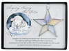 Ornament - Memorial - Infant - Handmade Iridescent Glass Star