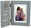 Pet Memorial Picture Frame - "...my favorite hello..." - Hinged - 4" X 6" Photo - 9" X 11" Frame