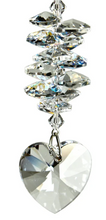 Load image into Gallery viewer, Suncatcher - Crystal Wonders - Crystal Heart Cascade - Ice - 4&quot;