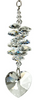 Suncatcher - Crystal Wonders - Crystal Heart Cascade - Ice - 4"