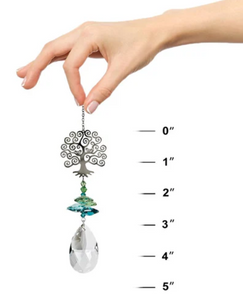 Suncatcher - Crystal Wonders - Crystal Fantasy Tree of Life - 9"