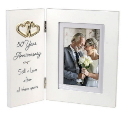 Picture Frame - 50th Anniversary - Hinged - 4