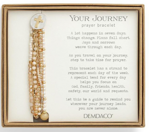 Bracelet - Your Journey: Prayer - Beaded Love - Multiple Color Options