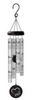 Memorial Wind Chime - Mother - Silver Tone with Black Lettering - 21"