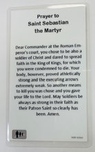 Load image into Gallery viewer, Necklace-St. Sebastian Medal with Prayer Card