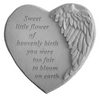 Garden Stone - Heart - Sweet Little Flower