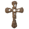 Cross - Wood Look - God & Love Interlinked