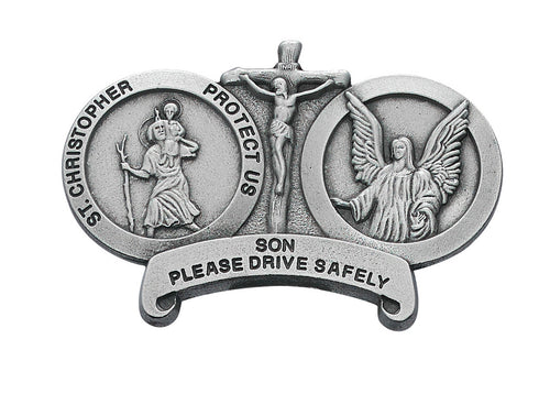 Auto Visor Clip - St. Christopher Son Drive Safely