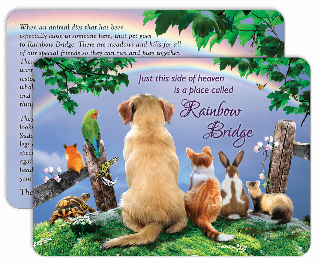 Wallet Card - Rainbow Bridge - Pet Loss