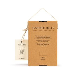 Inspired Bell - Gratitude - Hanging Decoration - Ceramic and Metal