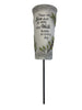 Vase - "Those we love don't go away..." - Stake Included - Stone/Resin - 8.25"