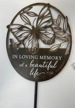 Load image into Gallery viewer, Garden Stake-Butterfly Pics Choice of 2 verses