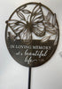 Garden Stake-Butterfly Pics Choice of 2 verses