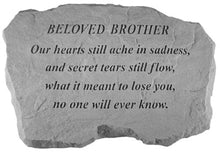 Load image into Gallery viewer, Garden Stone-Beloved Brother-Choice of 2 verses