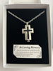 Memorial Locket - Keepsake Urn - Black Cross