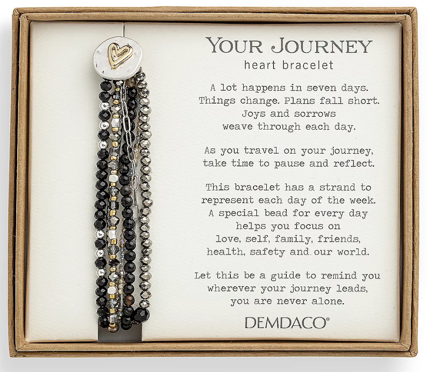 Bracelet - Your Journey: Heart - Beaded Love - Multiple Color Options