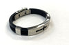 Bracelets-Brown or Black Silicone with Cross cut-out