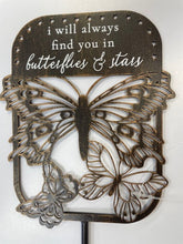 Load image into Gallery viewer, Garden Stake-Butterfly Pics Choice of 2 verses