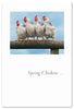 Greeting Card-Birthday "Spring Chickens"