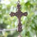 Load image into Gallery viewer, Wind Chime- Antique Cross with Bell