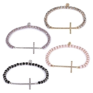 Bracelets-Sideways Cross bracelet Assorted colors