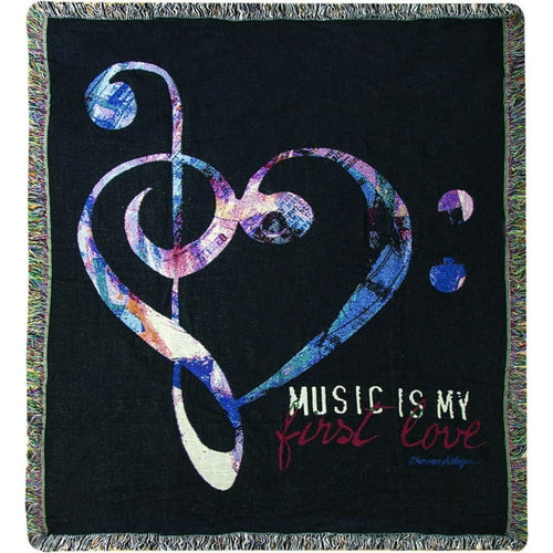 Throw/Tapestry - Music in my Soul - 100% Cotton - 50