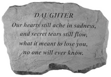 Load image into Gallery viewer, Garden Stone-Daughter-choice of 2 verses