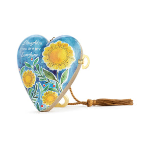 Art Heart Music Box - Daughter - "You Are My Sunshine" - Table Sitter