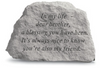 Garden Stone-"In my life dear brother..."