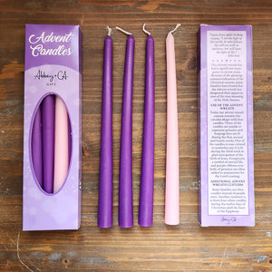 Advent Candles - 10" Tapers - 4PC