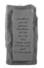 Load image into Gallery viewer, Memorial Garden Stone - Tall Votive Candle Holder - Multiple Sentiments Available