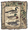 Throw/Tapestry - Ducks - 100% Cotton - 50" X 60"